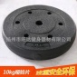 工厂批发纯铁烤漆小孔哑铃片10KG 10公斤配套足重杠铃举重配重片